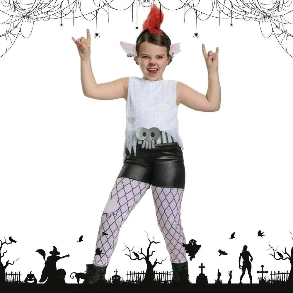 NWOT Child's M Trolls World Tour Barb Halloween Costume